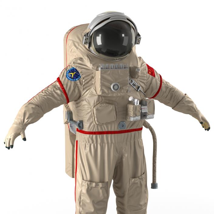 3D Chinese Space Suit Haiying Rigged model