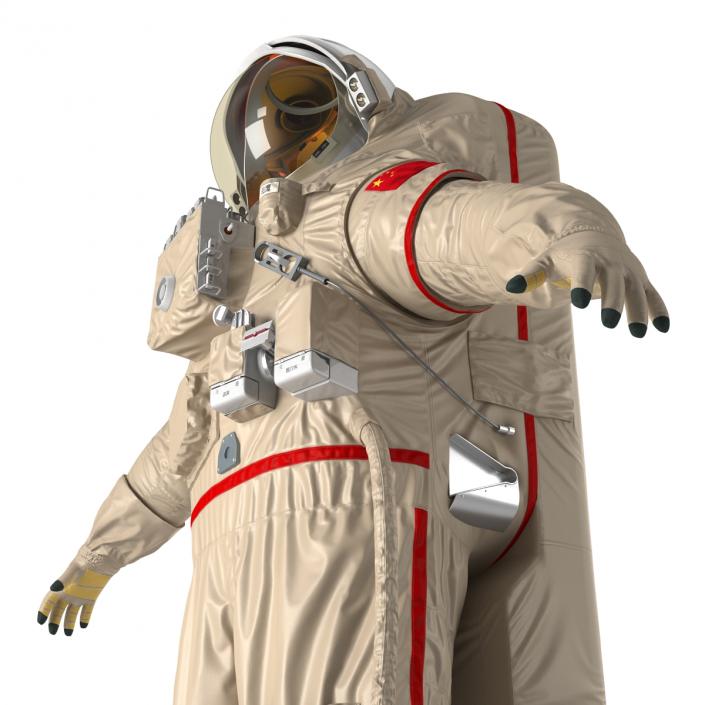 3D Chinese Space Suit Haiying Rigged model