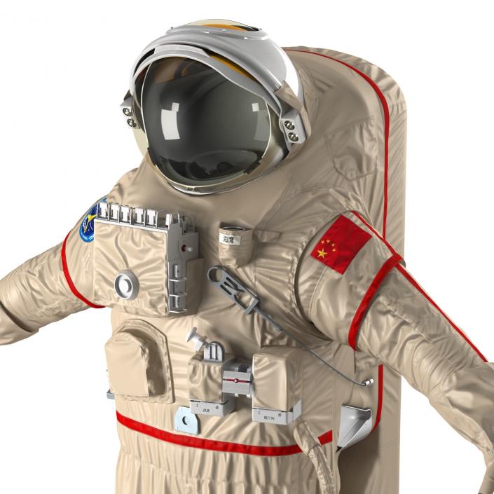 3D Chinese Space Suit Haiying Rigged model