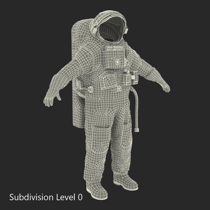 3D Chinese Space Suit Haiying Rigged model