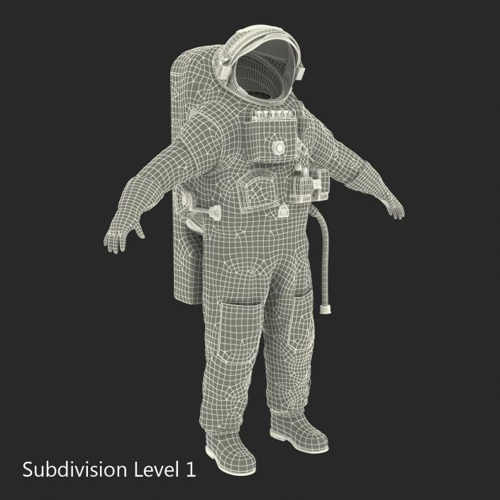 3D Chinese Space Suit Haiying Rigged model