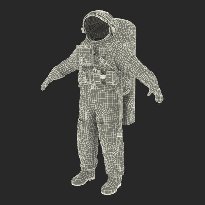 3D Chinese Space Suit Haiying Rigged model