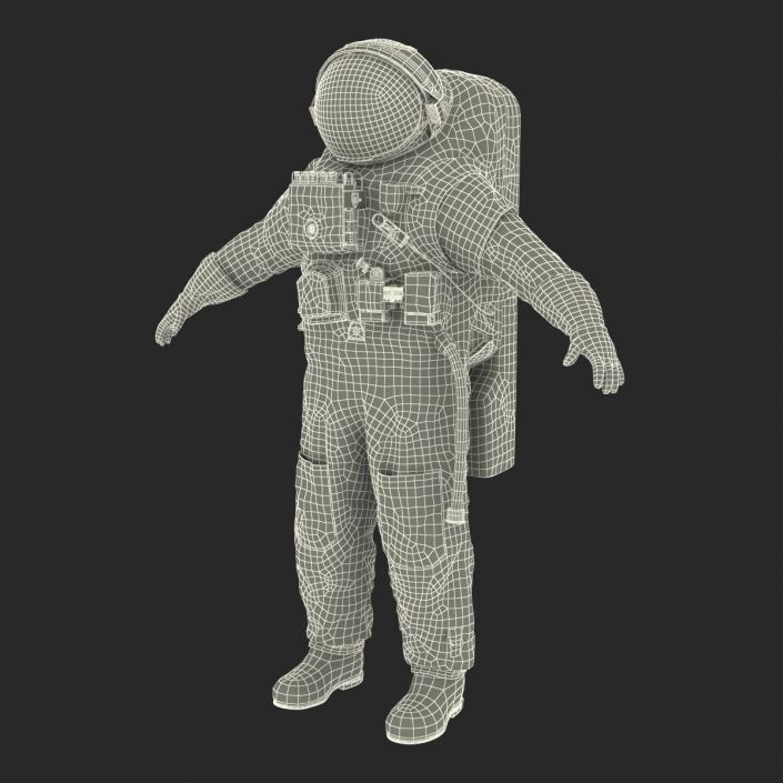 3D Chinese Space Suit Haiying Rigged model