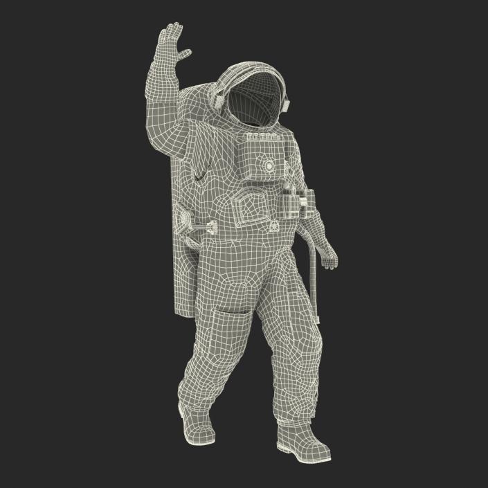 3D Chinese Space Suit Haiying Rigged model