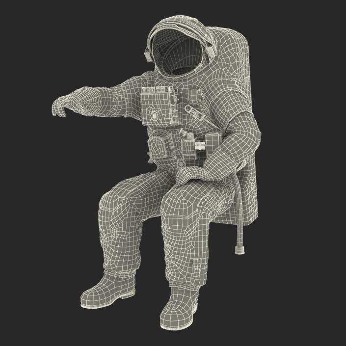 3D Chinese Space Suit Haiying Rigged model