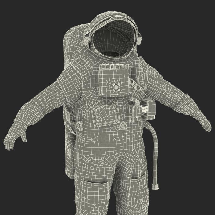 3D Chinese Space Suit Haiying Rigged model