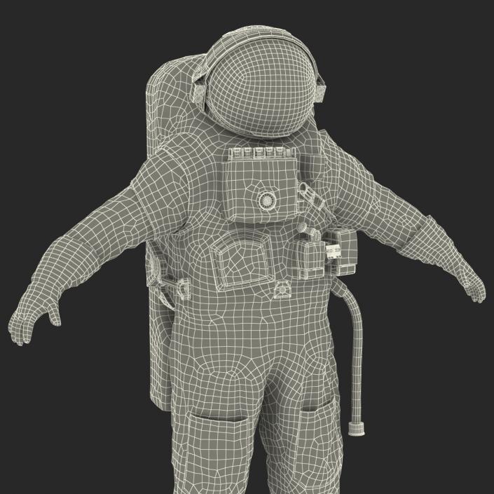 3D Chinese Space Suit Haiying Rigged model