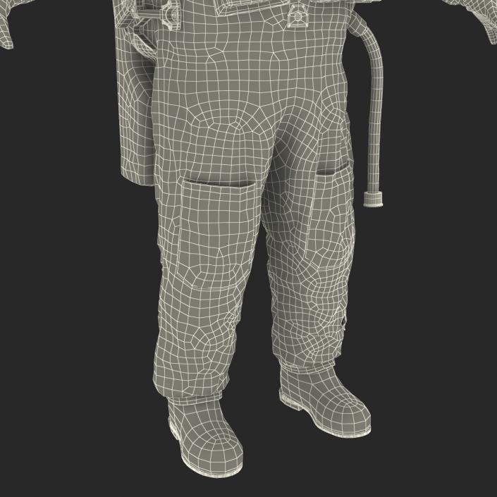 3D Chinese Space Suit Haiying Rigged model