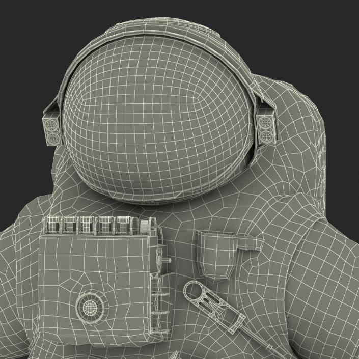 3D Chinese Space Suit Haiying Rigged model