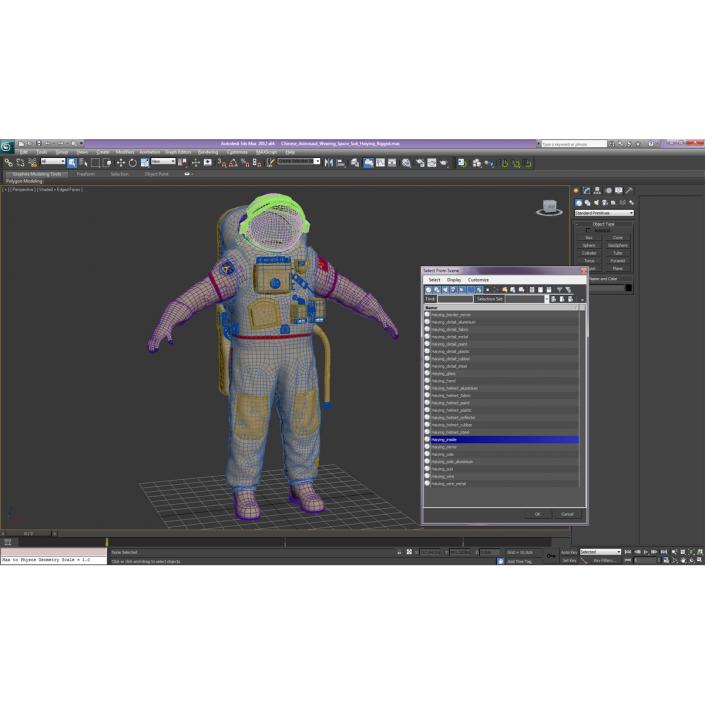 3D Chinese Space Suit Haiying