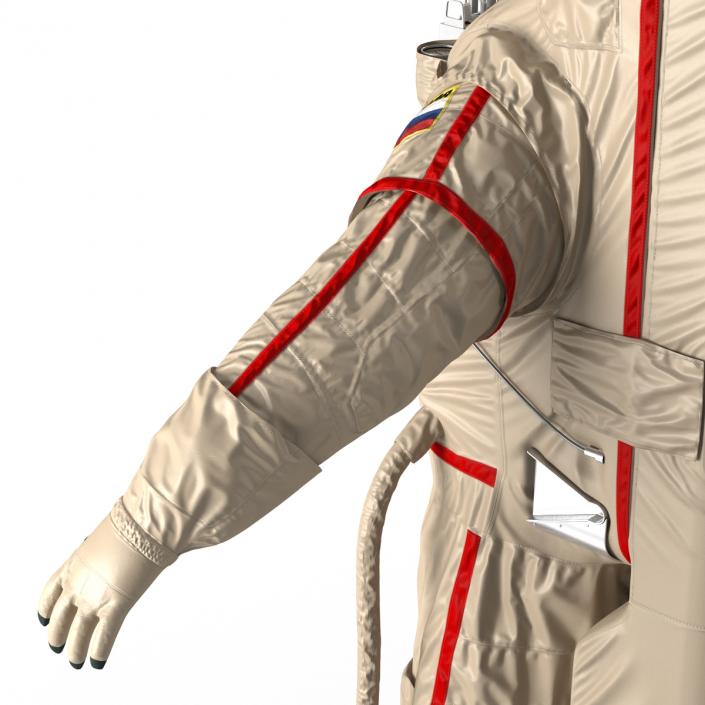 3D model Russian Astronaut Wearing Space Suit Orlan MK