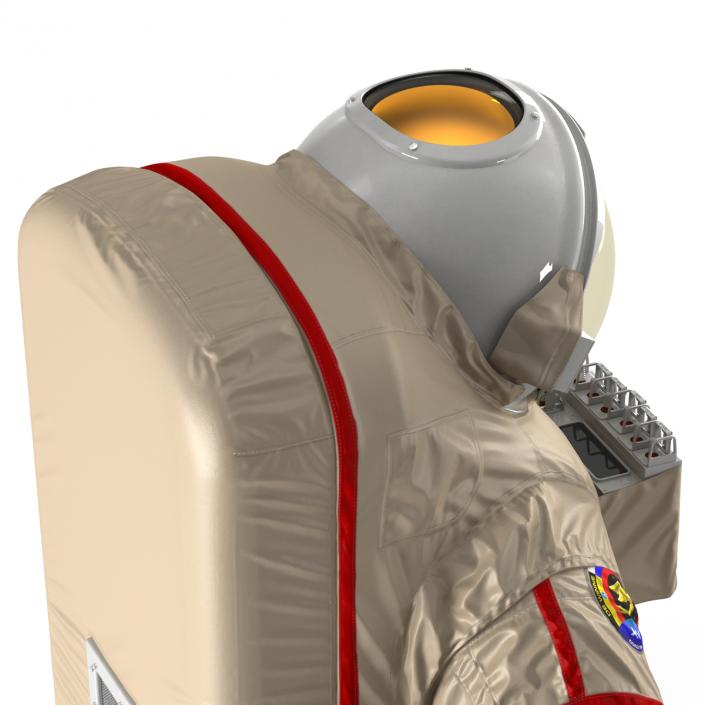 3D model Russian Astronaut Wearing Space Suit Orlan MK