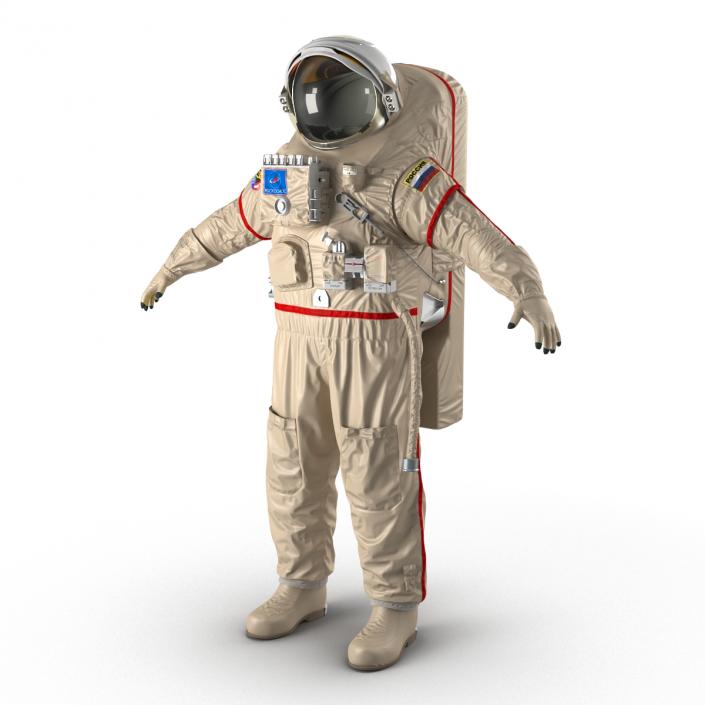 Russian Space Suit Orlan MK Rigged 3D model