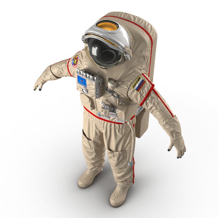 Russian Space Suit Orlan MK Rigged 3D model