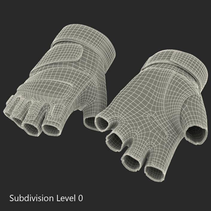 3D model US Soldier Gloves Short Finger