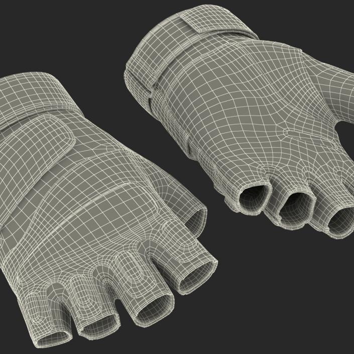 3D model US Soldier Gloves Short Finger