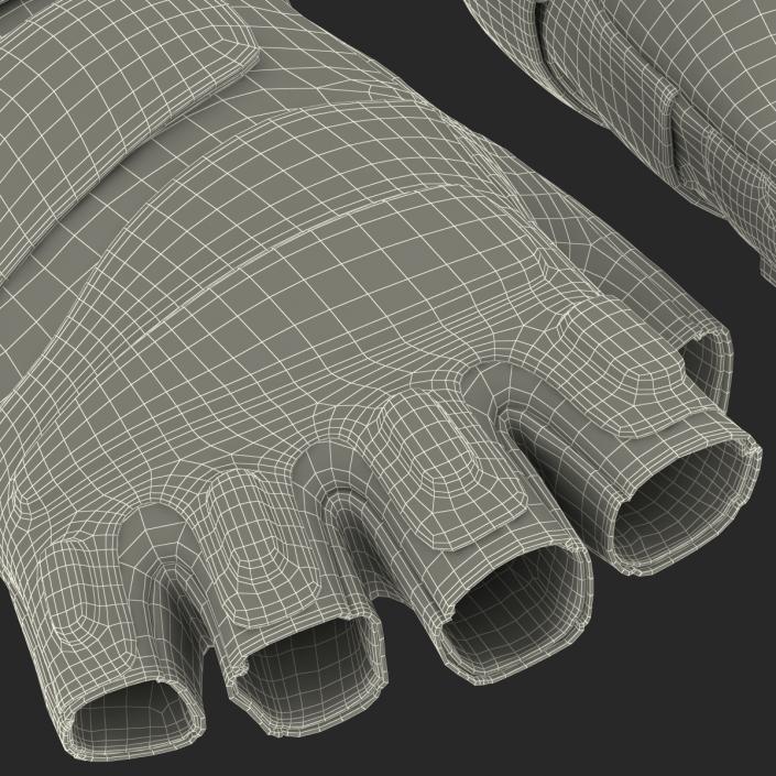 3D model US Soldier Gloves Short Finger