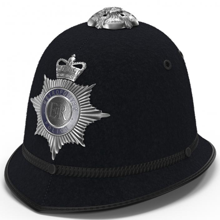 3D London Metropolitan Police Custodian Helmet model