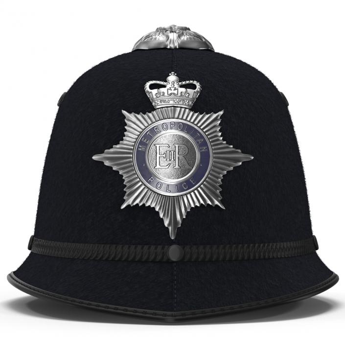 3D London Metropolitan Police Custodian Helmet model