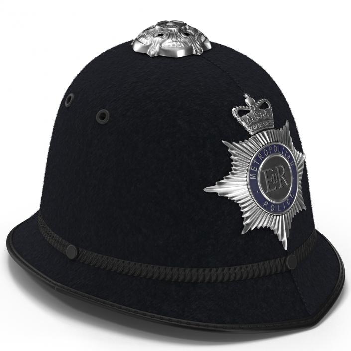 3D London Metropolitan Police Custodian Helmet model