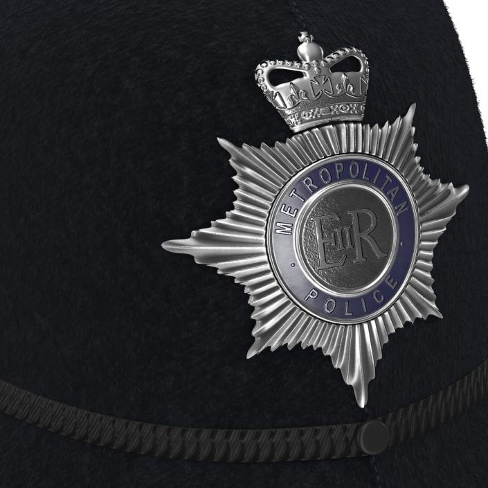 3D London Metropolitan Police Custodian Helmet model