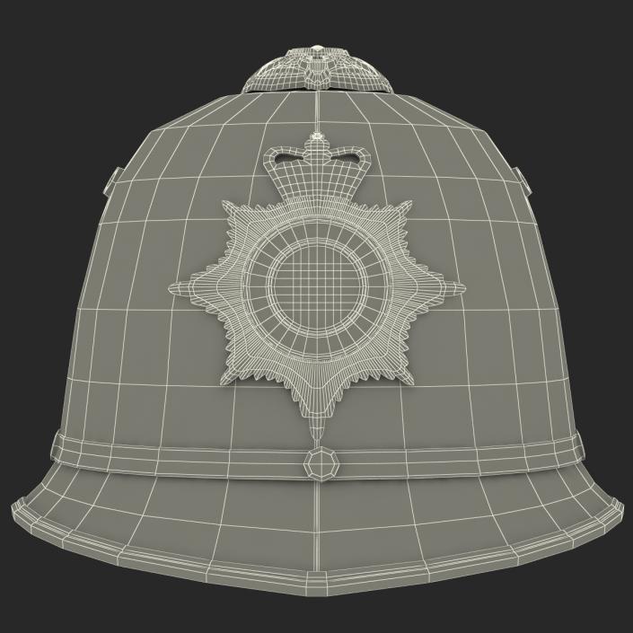 3D London Metropolitan Police Custodian Helmet model