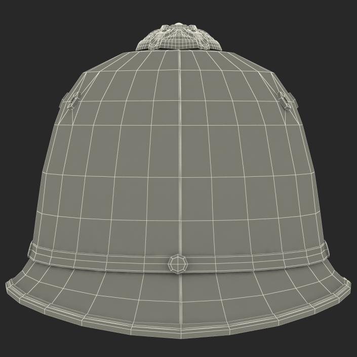 3D London Metropolitan Police Custodian Helmet model