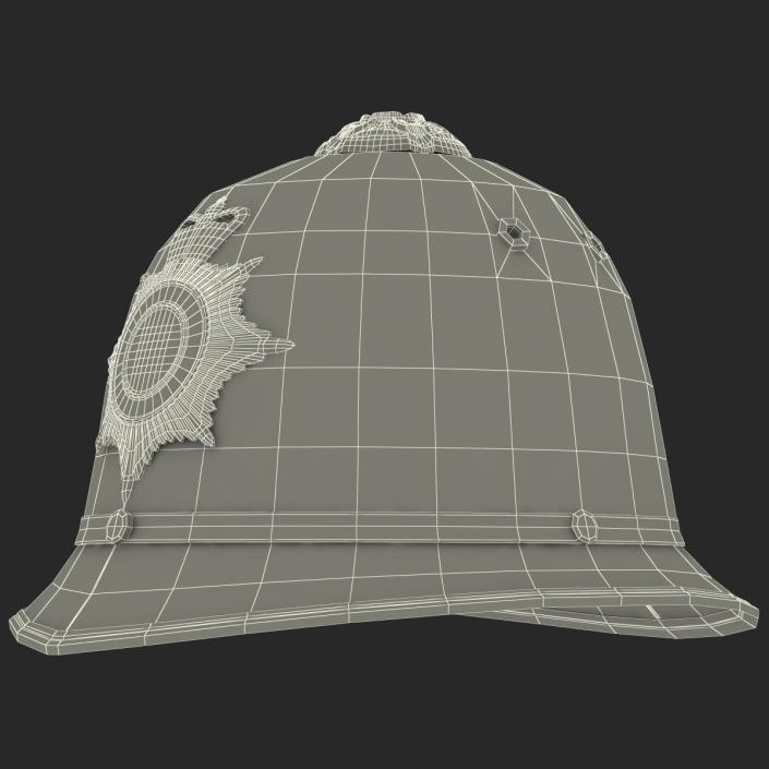 3D London Metropolitan Police Custodian Helmet model