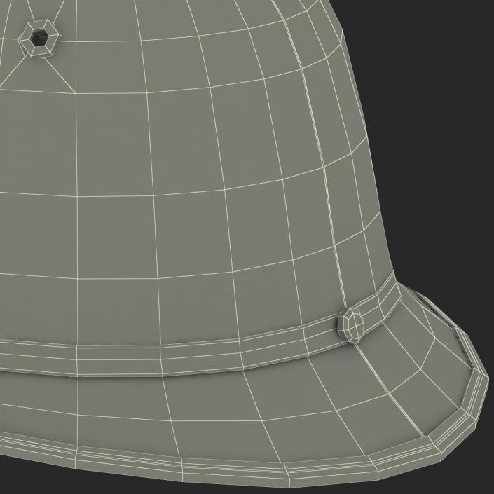 3D London Metropolitan Police Custodian Helmet model