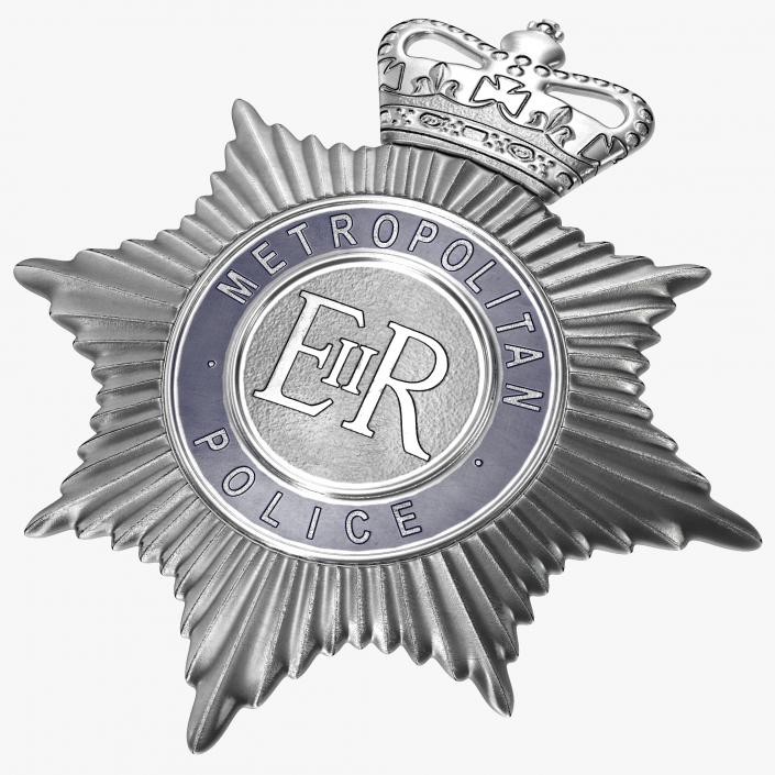 London Metropolitan Police Helmet Plate 3D model