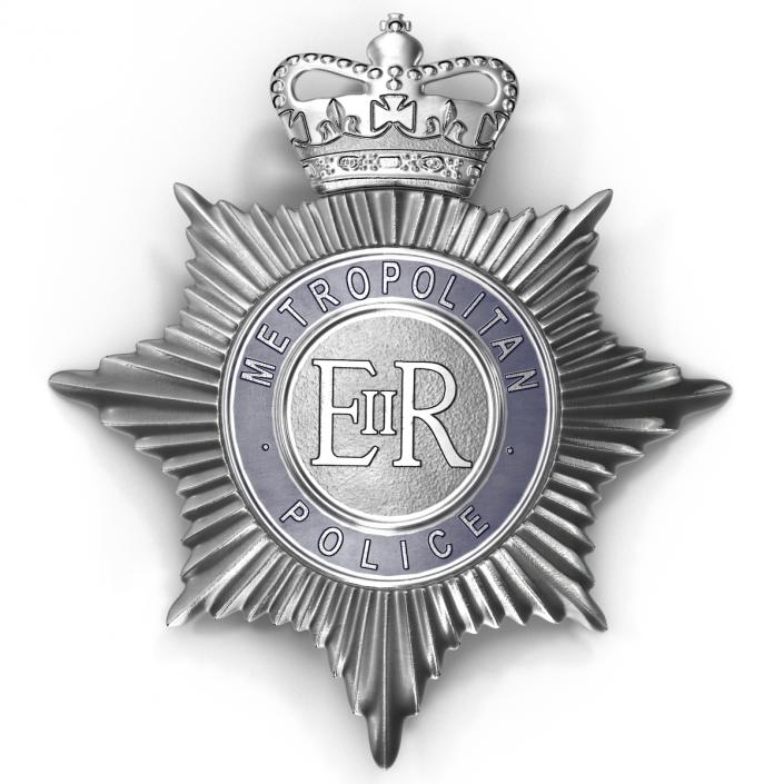 London Metropolitan Police Helmet Plate 3D model