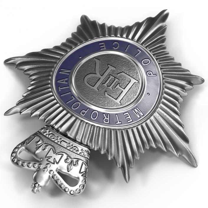 London Metropolitan Police Helmet Plate 3D model