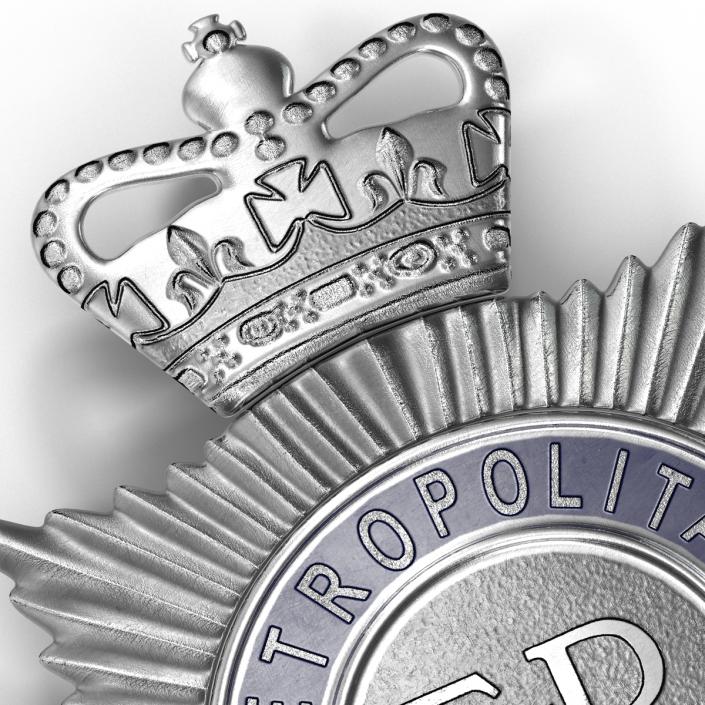 London Metropolitan Police Helmet Plate 3D model