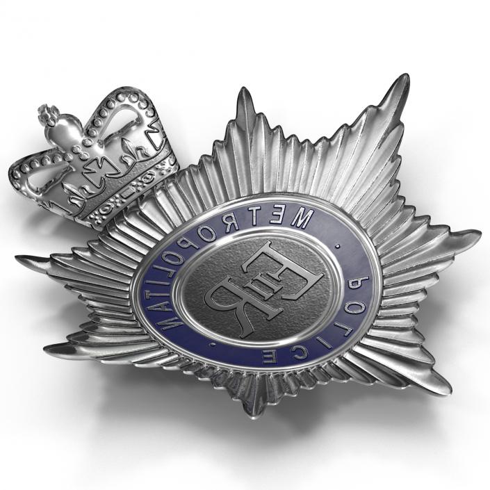 London Metropolitan Police Helmet Plate 3D model