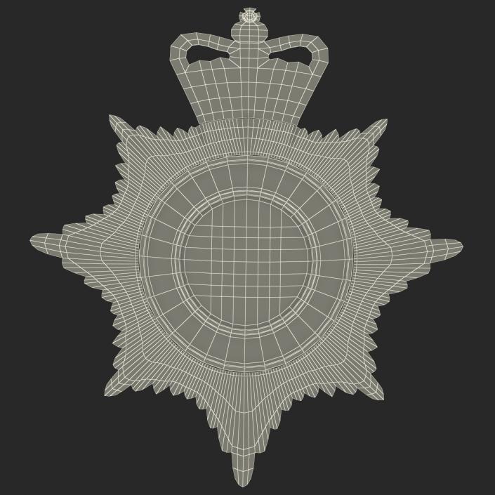 London Metropolitan Police Helmet Plate 3D model