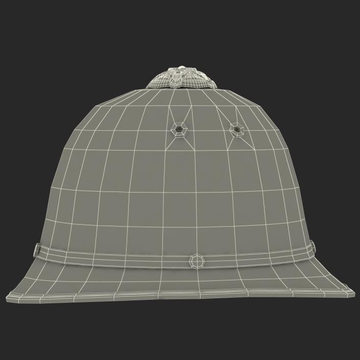 3D model UK Bobby Pith Helmet