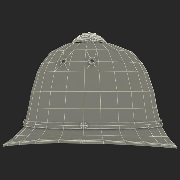 3D model UK Bobby Pith Helmet