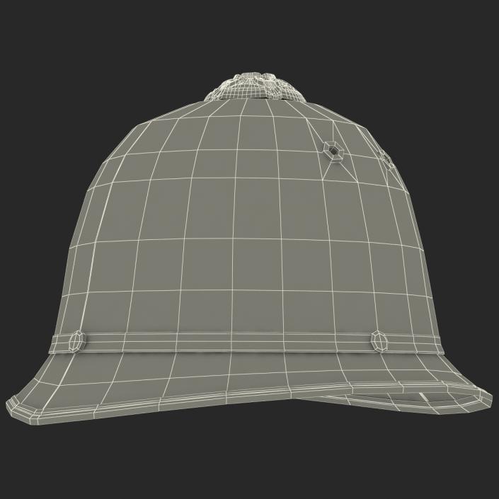 3D model UK Bobby Pith Helmet