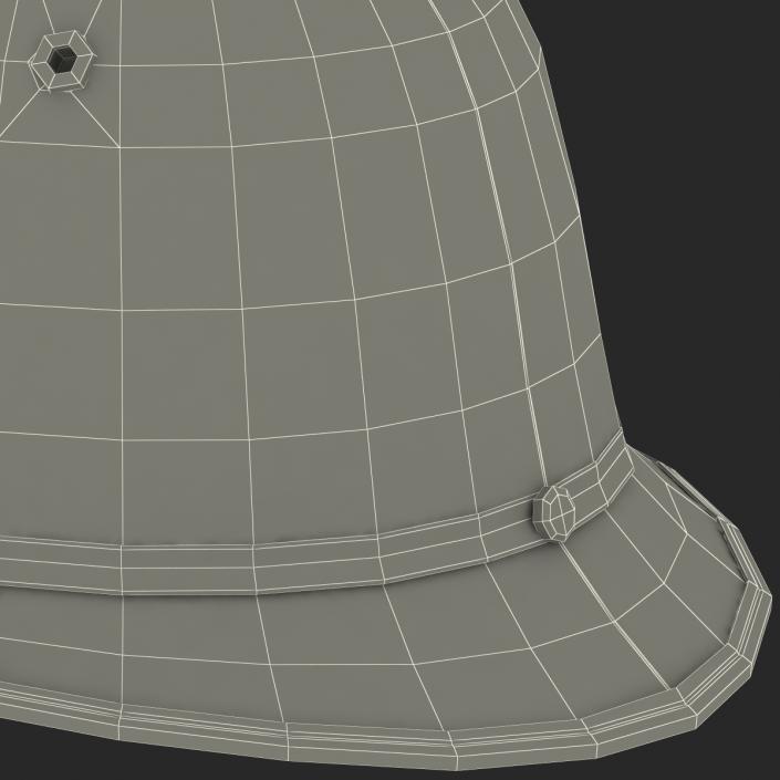 3D model UK Bobby Pith Helmet