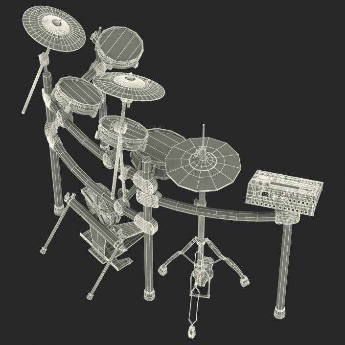 Electronic Drum Kit Generic 3D