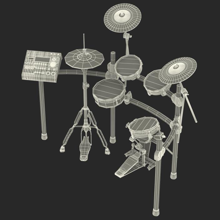 Electronic Drum Kit Generic 3D