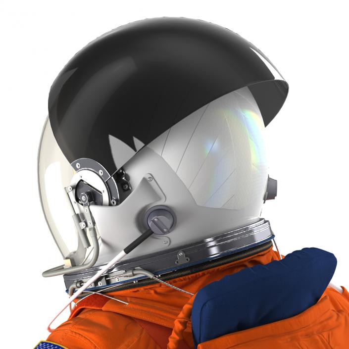 3D US Astronaut Wearing Advanced Crew Escape Suit ACES Rigged model