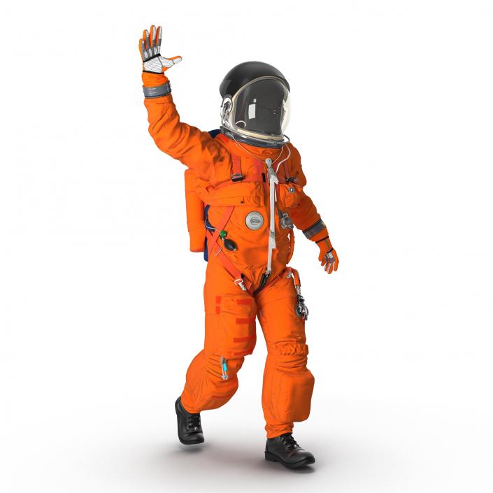 3D model US Advanced Crew Escape Suit ACES Rigged