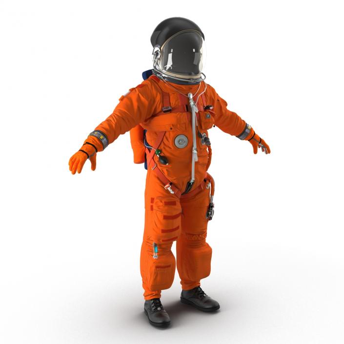 3D model US Advanced Crew Escape Suit ACES Rigged