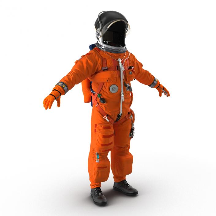 3D model US Advanced Crew Escape Suit ACES Rigged