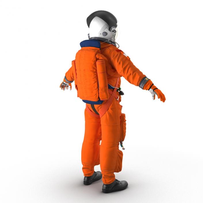 3D model US Advanced Crew Escape Suit ACES Rigged