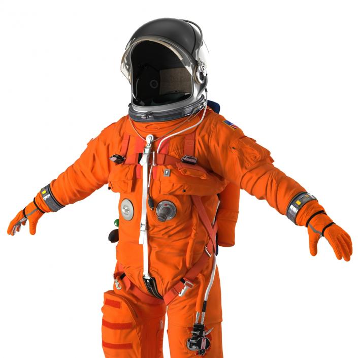 3D model US Advanced Crew Escape Suit ACES Rigged