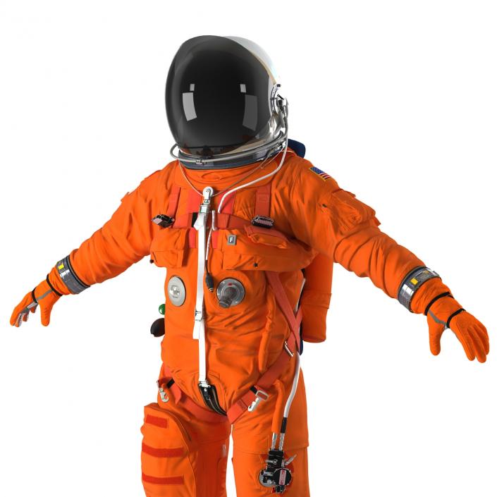 3D model US Advanced Crew Escape Suit ACES Rigged