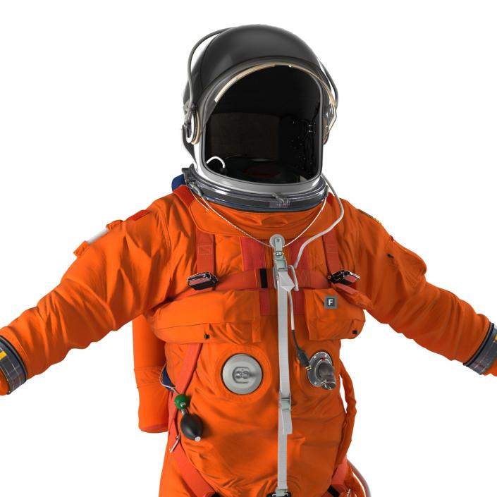 3D model US Advanced Crew Escape Suit ACES Rigged