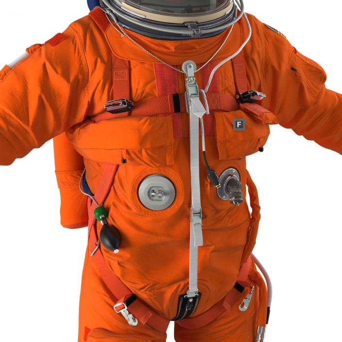 3D model US Advanced Crew Escape Suit ACES Rigged